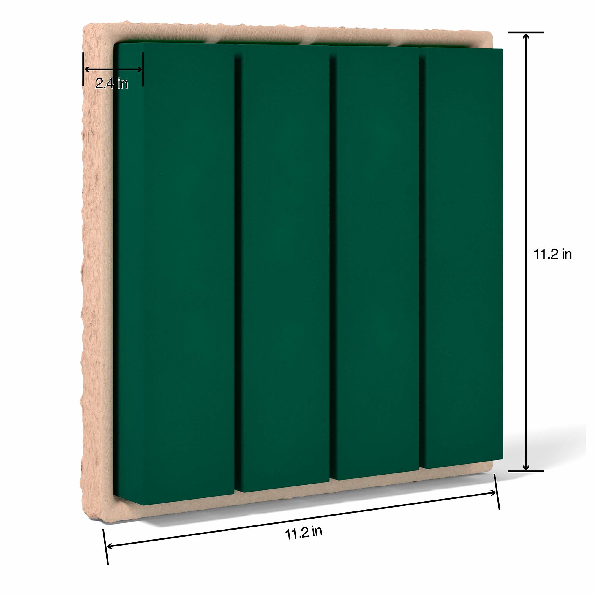 FloraCraft® 11.25" Green Artesia WetFōM® Paper-Mache Tile Form